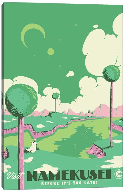 Visit Namekusei Canvas Art Print - Sci-Fi Planet Art