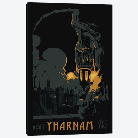 Visit Yharnam Canvas Print #MLO129} by Mathiole Canvas Print