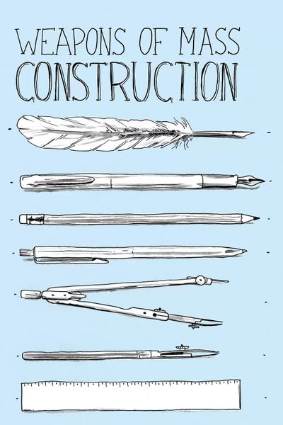 Weapons Of Mass Construction by Mathiole art print