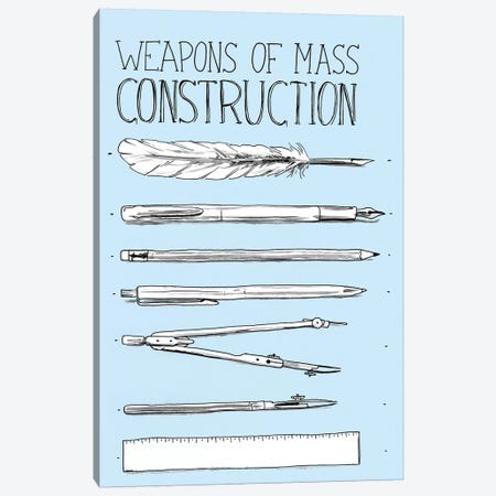 Weapons Of Mass Construction Canvas Print #MLO134} by Mathiole Canvas Print