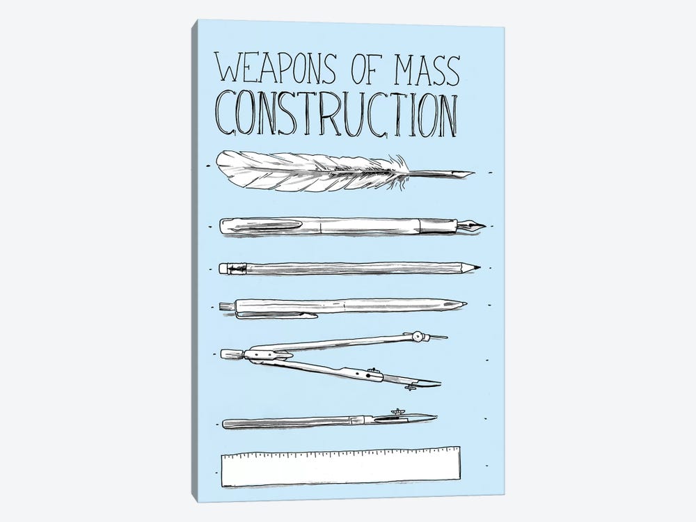 Weapons Of Mass Construction by Mathiole 1-piece Art Print