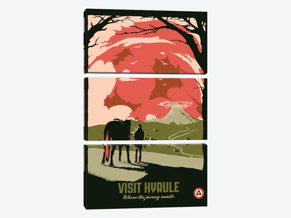 Visit Hyrule II by Mathiole 3-piece Art Print