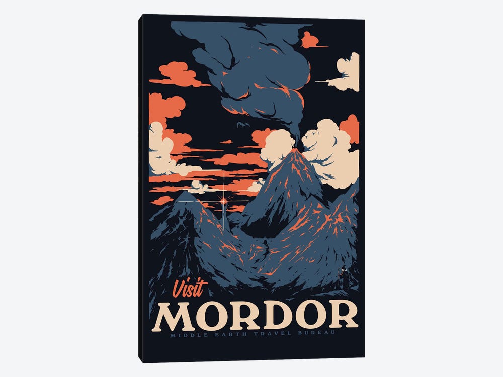 Visit Mordor II by Mathiole 1-piece Canvas Wall Art