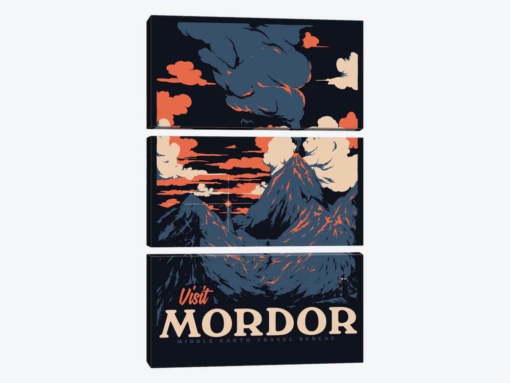 Visit Mordor II by Mathiole 3-piece Canvas Artwork