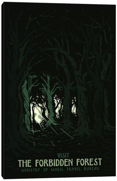 Visit The Forbidden Forest II Canvas Art Print - Fantasy Movie Art