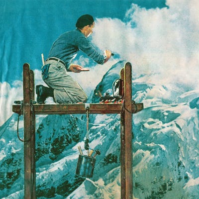 Painter by Mathiole canvas print