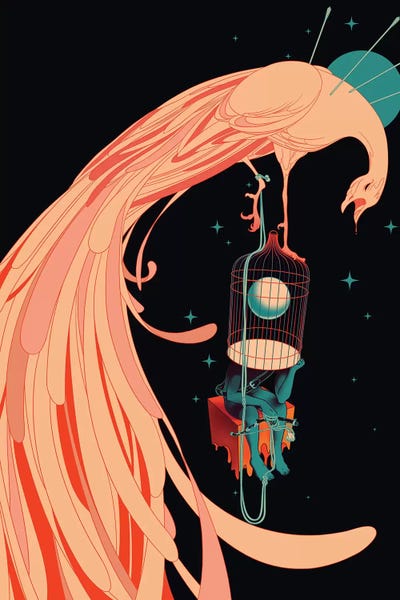 Freedom Is An Illusion by Mathiole canvas print