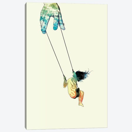 Swing Me Higher Canvas Print #MLO22} by Mathiole Art Print