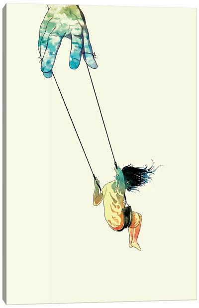 Swing Me Higher Canvas Art Print - Toys & Collectibles