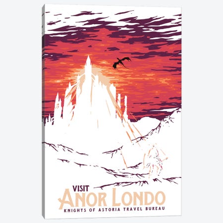 Visit Anor Londo Canvas Print #MLO27} by Mathiole Canvas Wall Art