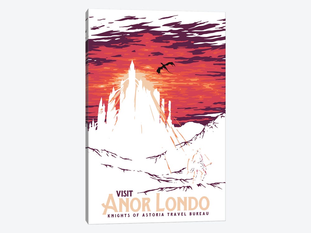 Visit Anor Londo by Mathiole 1-piece Canvas Art Print