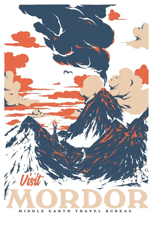 Visit Mordor by Mathiole wall art