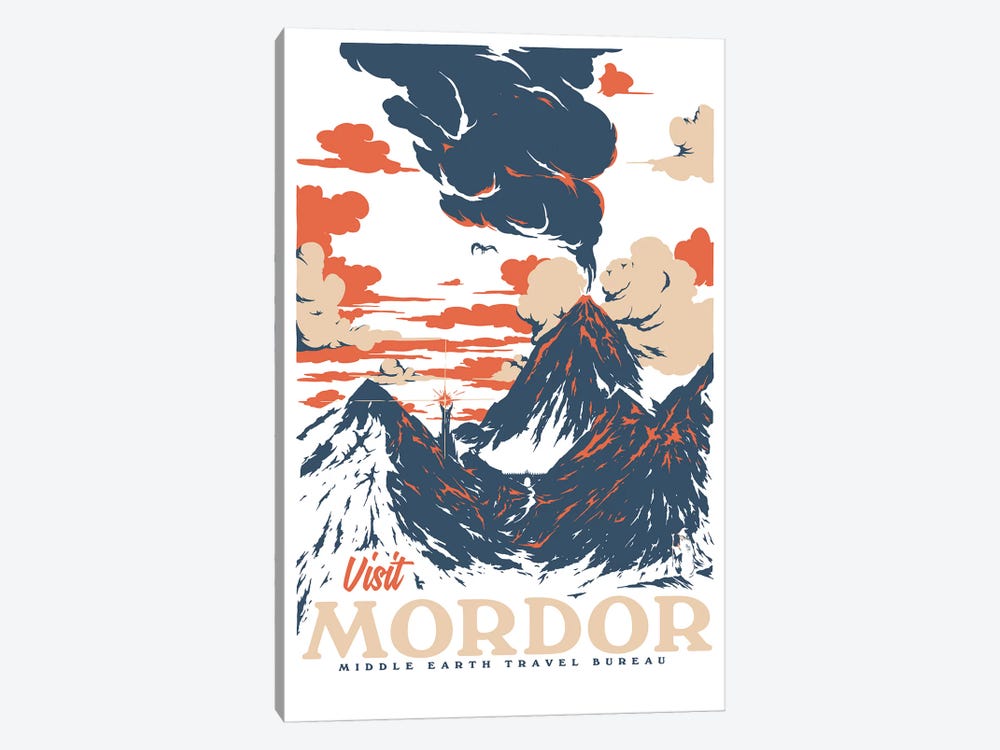 Visit Mordor by Mathiole 1-piece Canvas Print