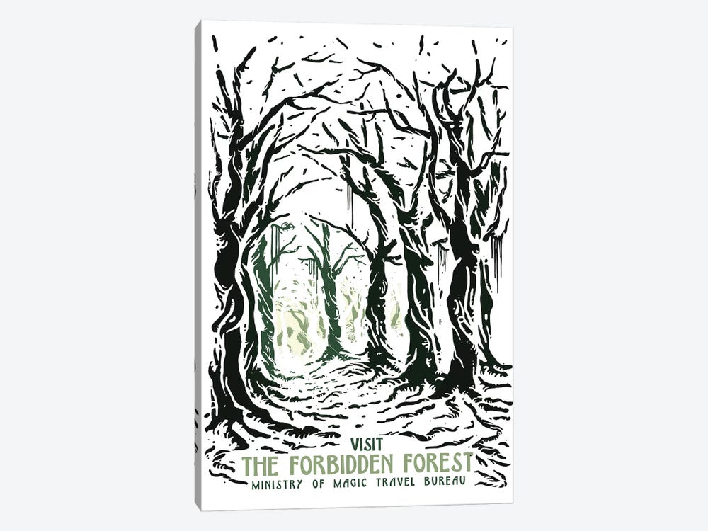 Visit The Forbidden Forest by Mathiole 1-piece Art Print