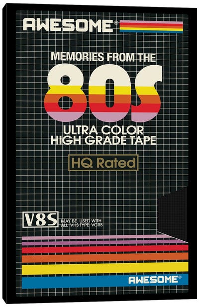 Awesome Memories Canvas Art Print - The 80's