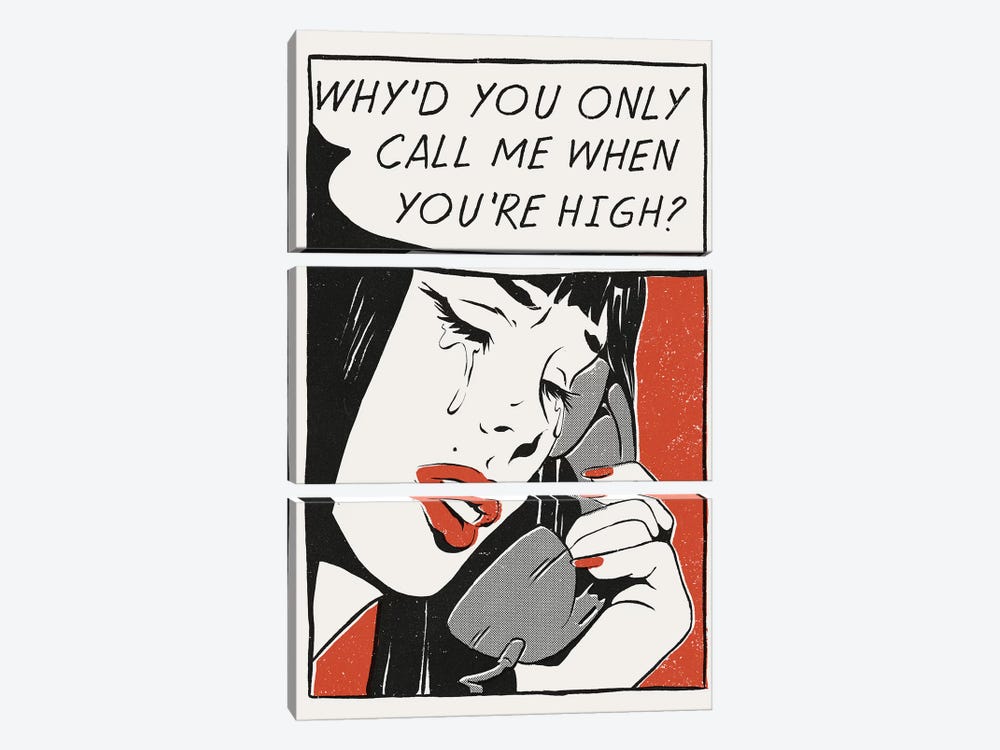 Call Me by Mathiole 3-piece Canvas Art Print