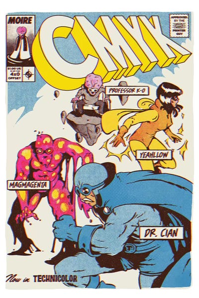 Mathiole: CMYK Heroes by Mathiole