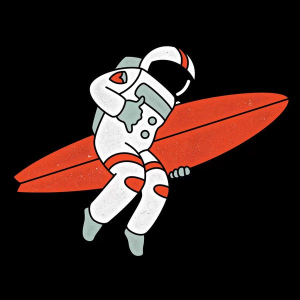 Space Fiction: Gravitational Surfer by Mathiole