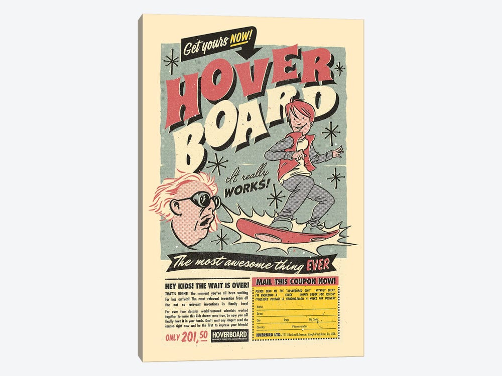 Hoverboard by Mathiole 1-piece Canvas Print