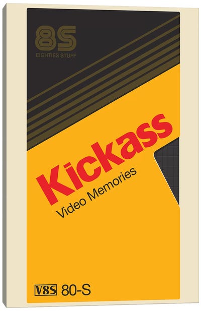 Kickass Tape Canvas Art Print