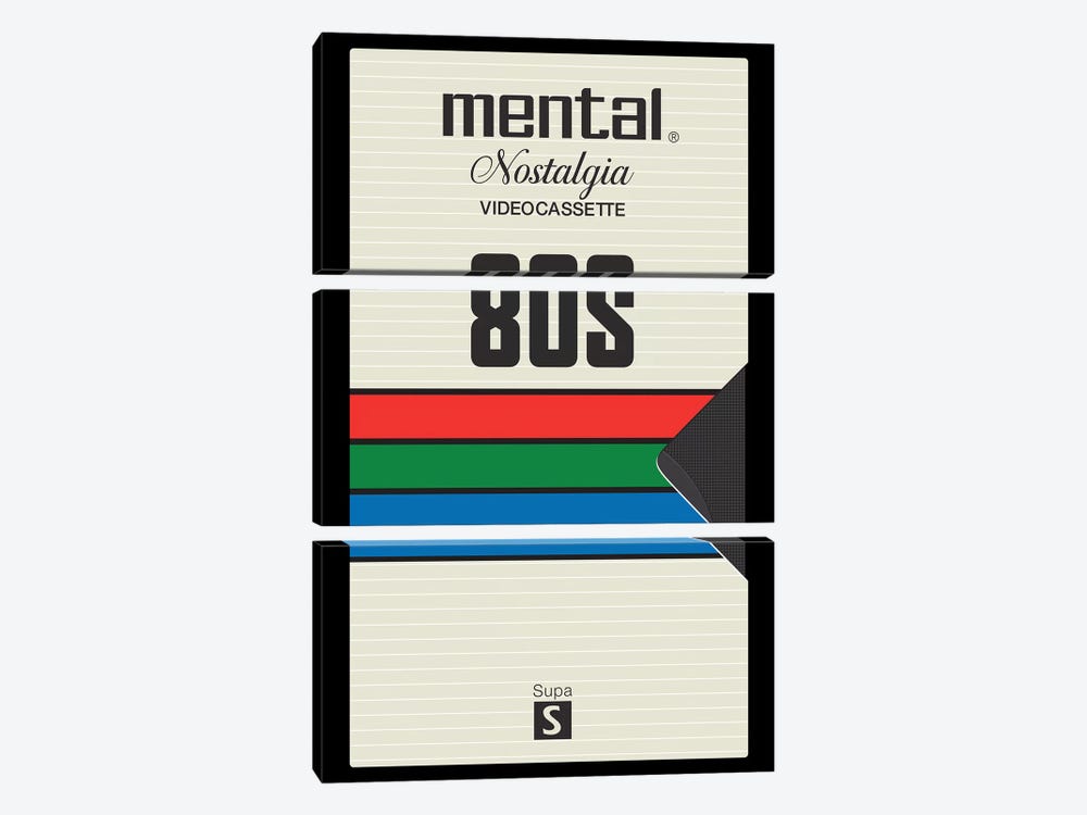 Mental Tape by Mathiole 3-piece Canvas Print
