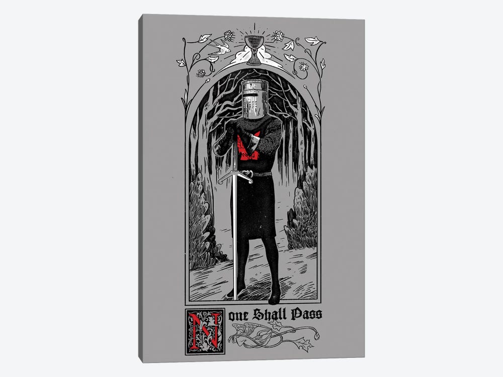 None Shall Pass by Mathiole 1-piece Canvas Print
