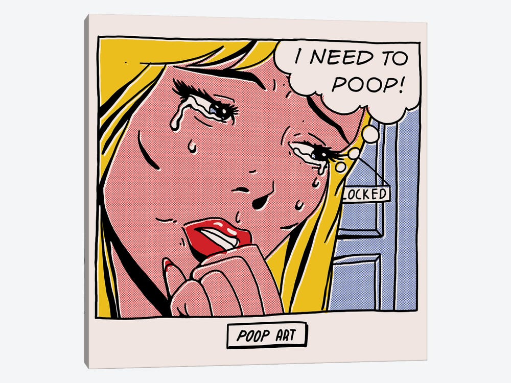 Poop Art by Mathiole 1-piece Art Print