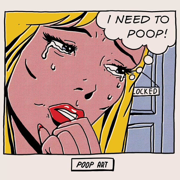 Bathroom Humor: Poop Art by Mathiole