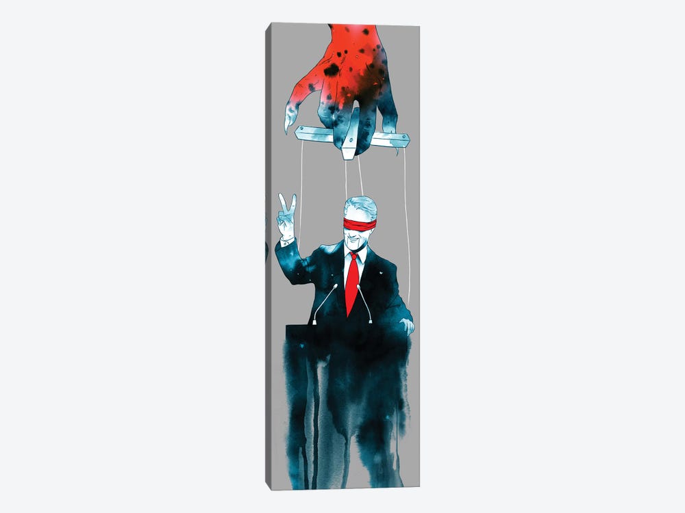 Puppets by Mathiole 1-piece Canvas Print