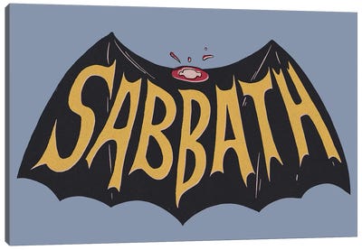 Sabbath Canvas Art Print - Bat Art