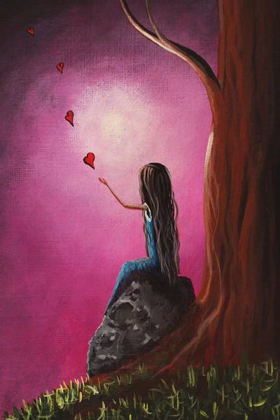 Just Beneath The Moonlight by Moonlight Art Parlour canvas print