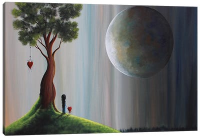 Let's Stay Here Canvas Art Print - Moonlight Art Parlour