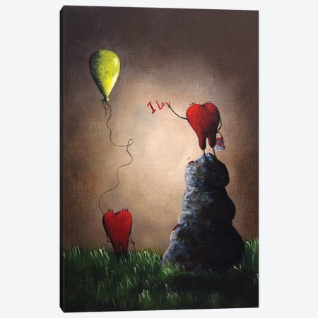 Love Is Playful Canvas Print #MLP108} by Moonlight Art Parlour Canvas Wall Art