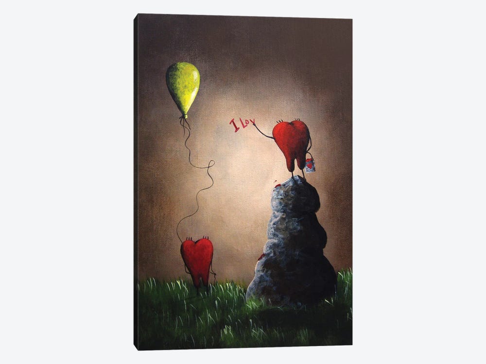 Love Is Playful by Moonlight Art Parlour 1-piece Canvas Print