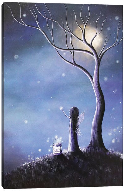 Night Of The Fairies Canvas Art Print - Friendly Mythical Creatures