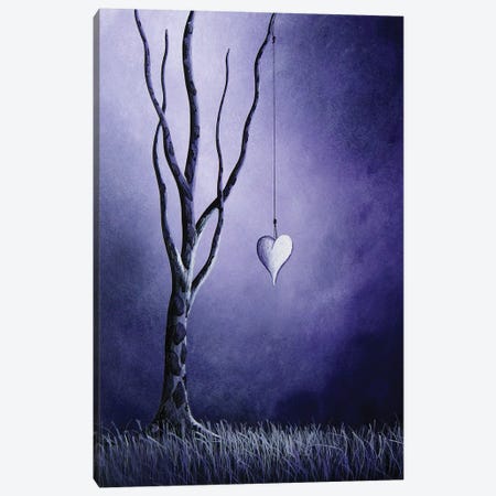 Purple Love Canvas Print #MLP141} by Moonlight Art Parlour Canvas Wall Art