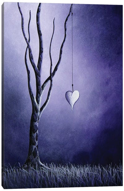 Purple Love Canvas Art Print - Moonlight Art Parlour