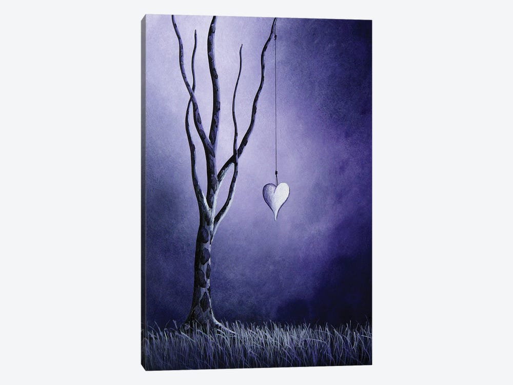 Purple Love by Moonlight Art Parlour 1-piece Canvas Art