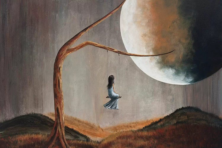 She Feels Memories by Moonlight Art Parlour wall art