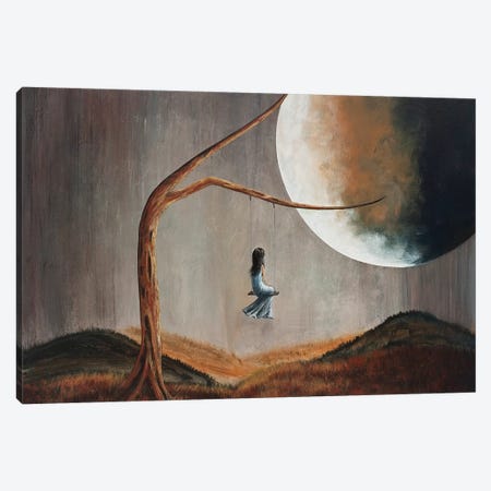 She Feels Memories Canvas Print #MLP156} by Moonlight Art Parlour Canvas Art