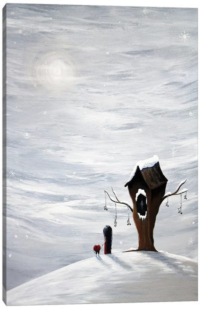 Six Wishes Left Canvas Art Print - Winter Wonderland
