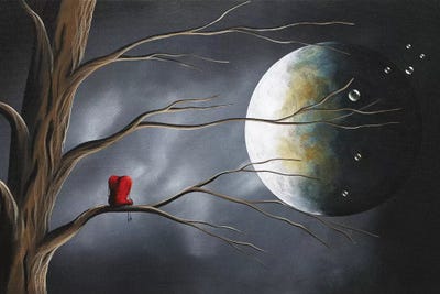 Sometimes He Just Wants To Be Alone by Moonlight Art Parlour metal wall art