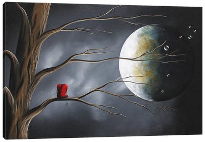 Sometimes He Just Wants To Be Alone Canvas Art Print - Moonlight Art Parlour