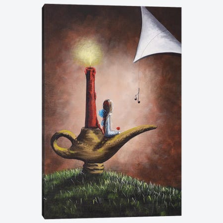 The Fairy And The Candlestick Canvas Print #MLP182} by Moonlight Art Parlour Canvas Artwork