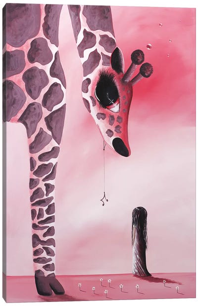 The Wish That Came True Canvas Art Print - Giraffe Art