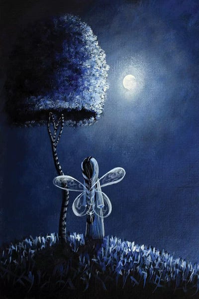 Topaz Fairy by Moonlight Art Parlour acrylic art print