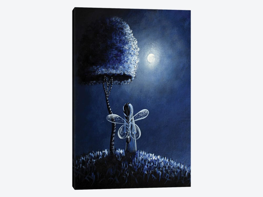 Topaz Fairy by Moonlight Art Parlour 1-piece Canvas Art Print