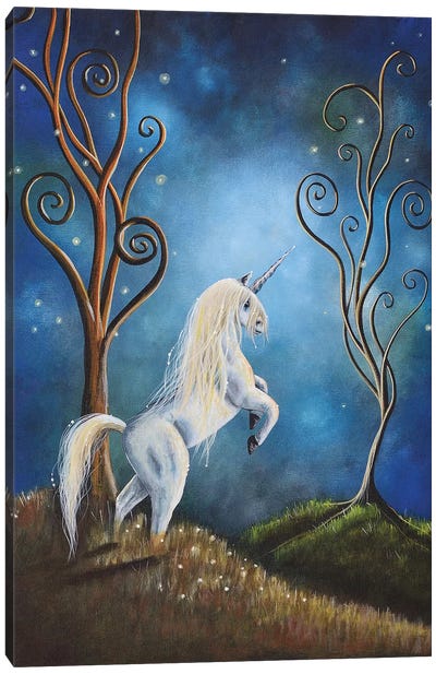 Twilight Canvas Art Print - Unicorn Art