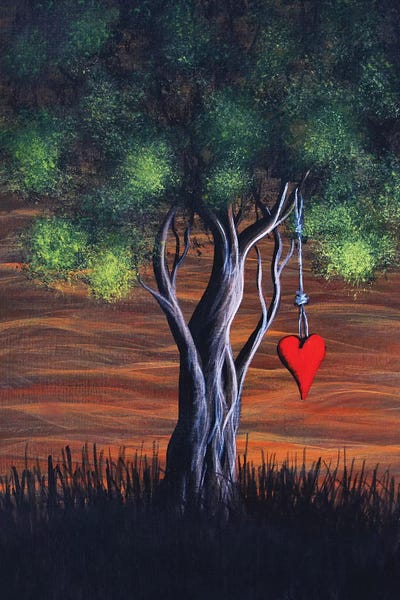 Romantic Bedroom (Love): Where Love Grows by Moonlight Art Parlour