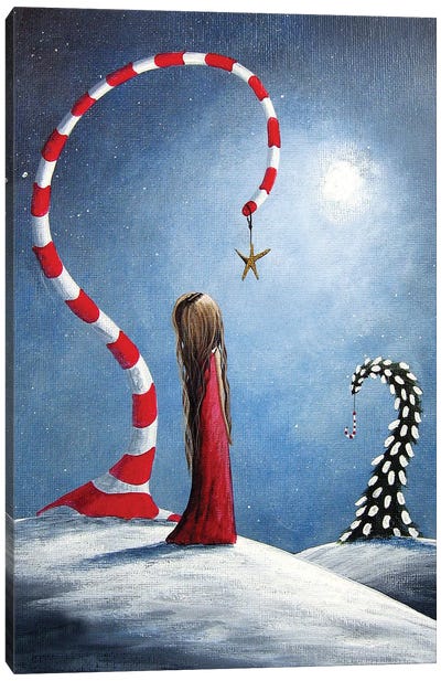 Wishing Star Canvas Art Print - Winter Wonderland